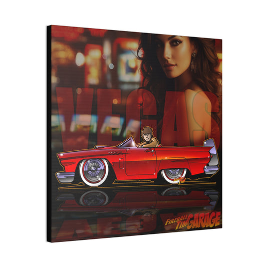VEGAS THUNDERBIRD TV Car Robert Urich Canvas Art Print - 2 Sizes