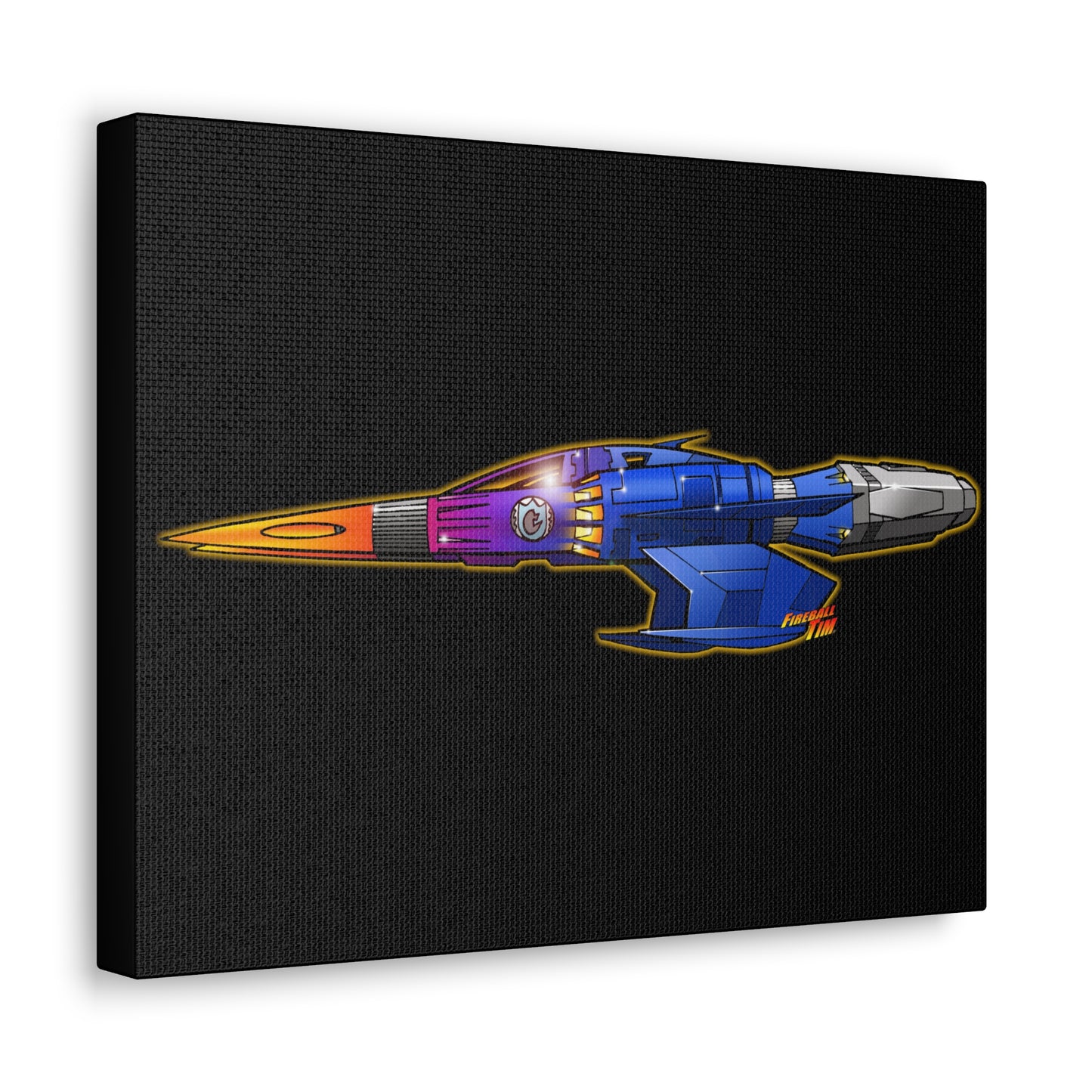 BUCK ROGERS CUSTOM STARFIGHTER Spaceship Canvas Gallery Art Print