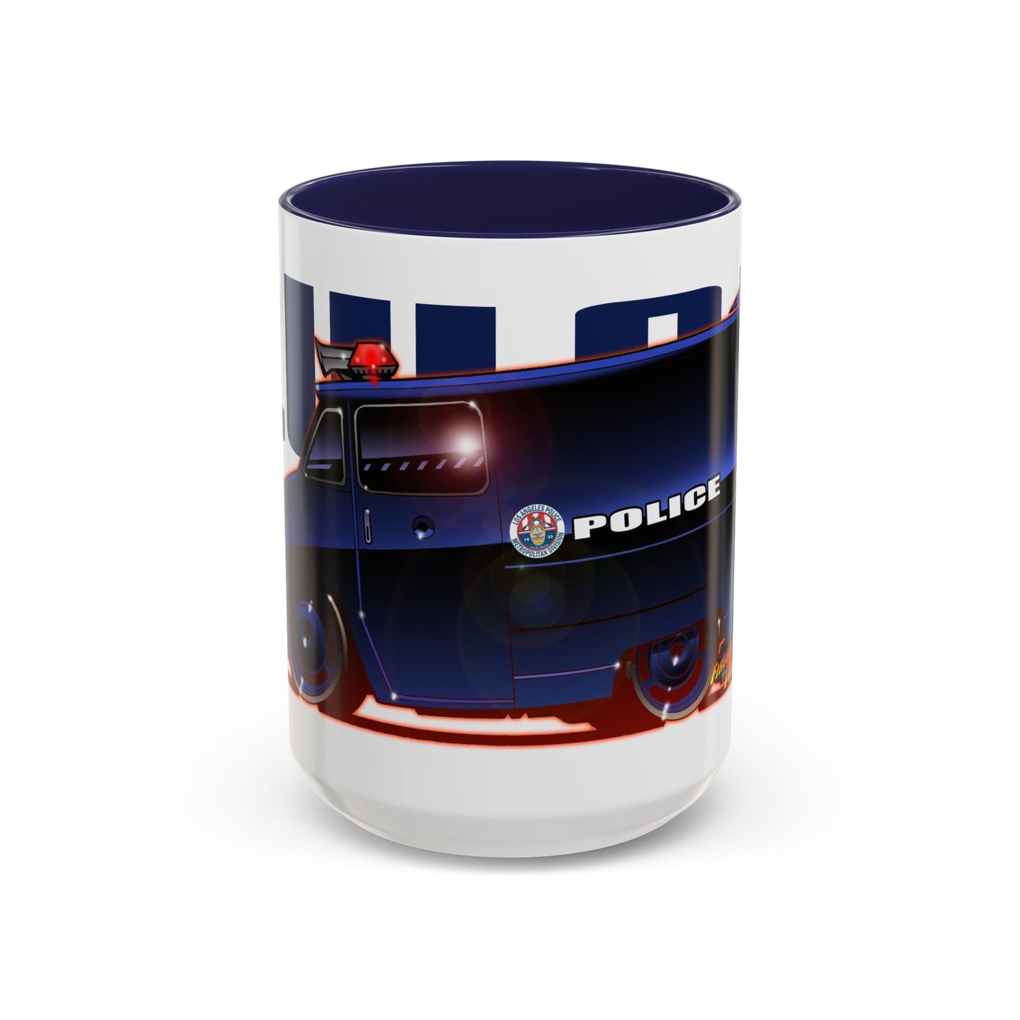 SWAT VAN Vintage TV Show Van Collectible Fireball Art Coffee Mug - 2 Sizes