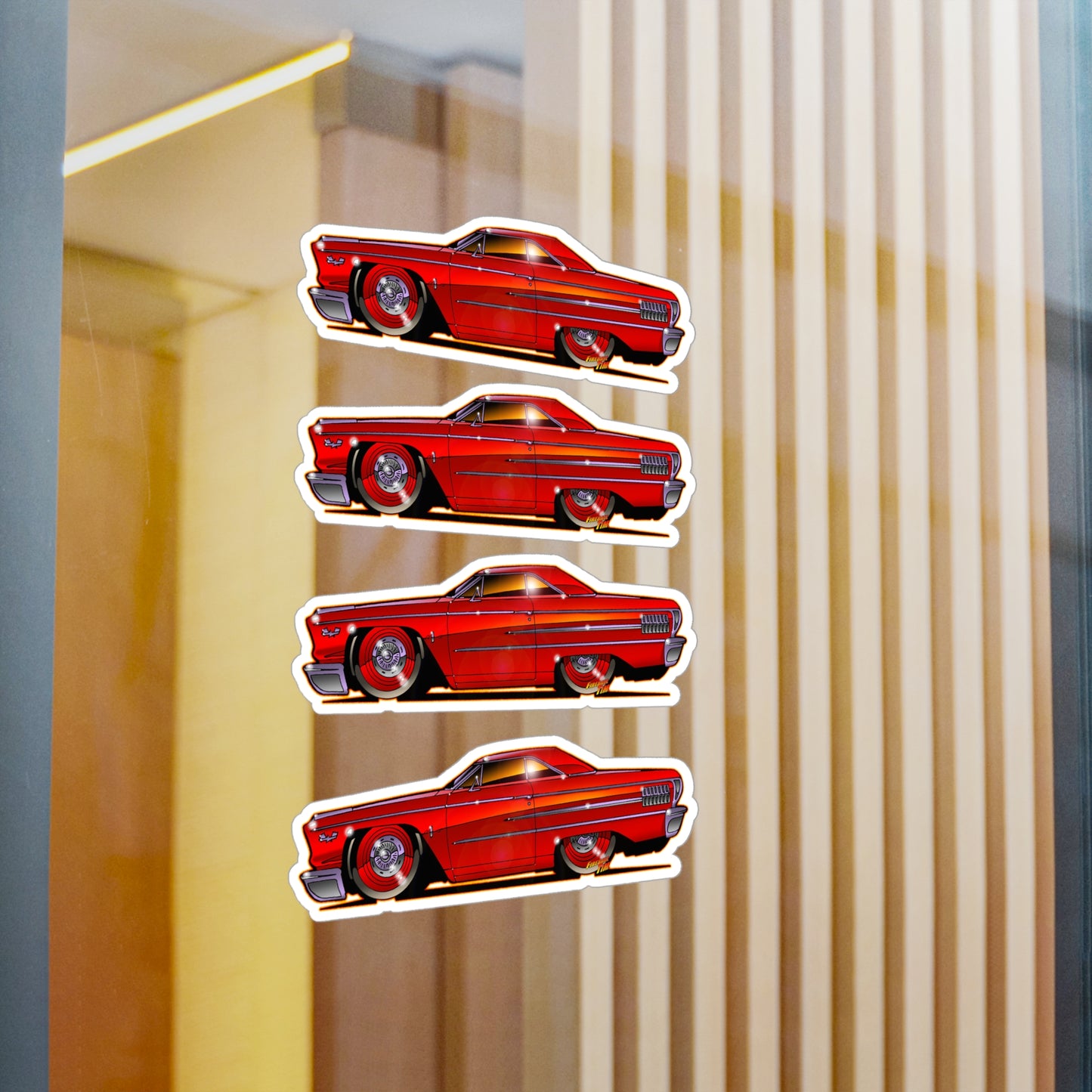 FORD GALAXIE 500 427R Code Classic Car Fireball Decal Stickers