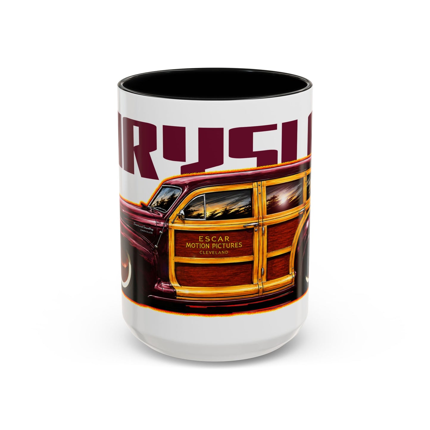 CHRYSLER TOWN & COUNTRY 1942 Collectible Fireball Art Coffee Mug - 2 Sizes