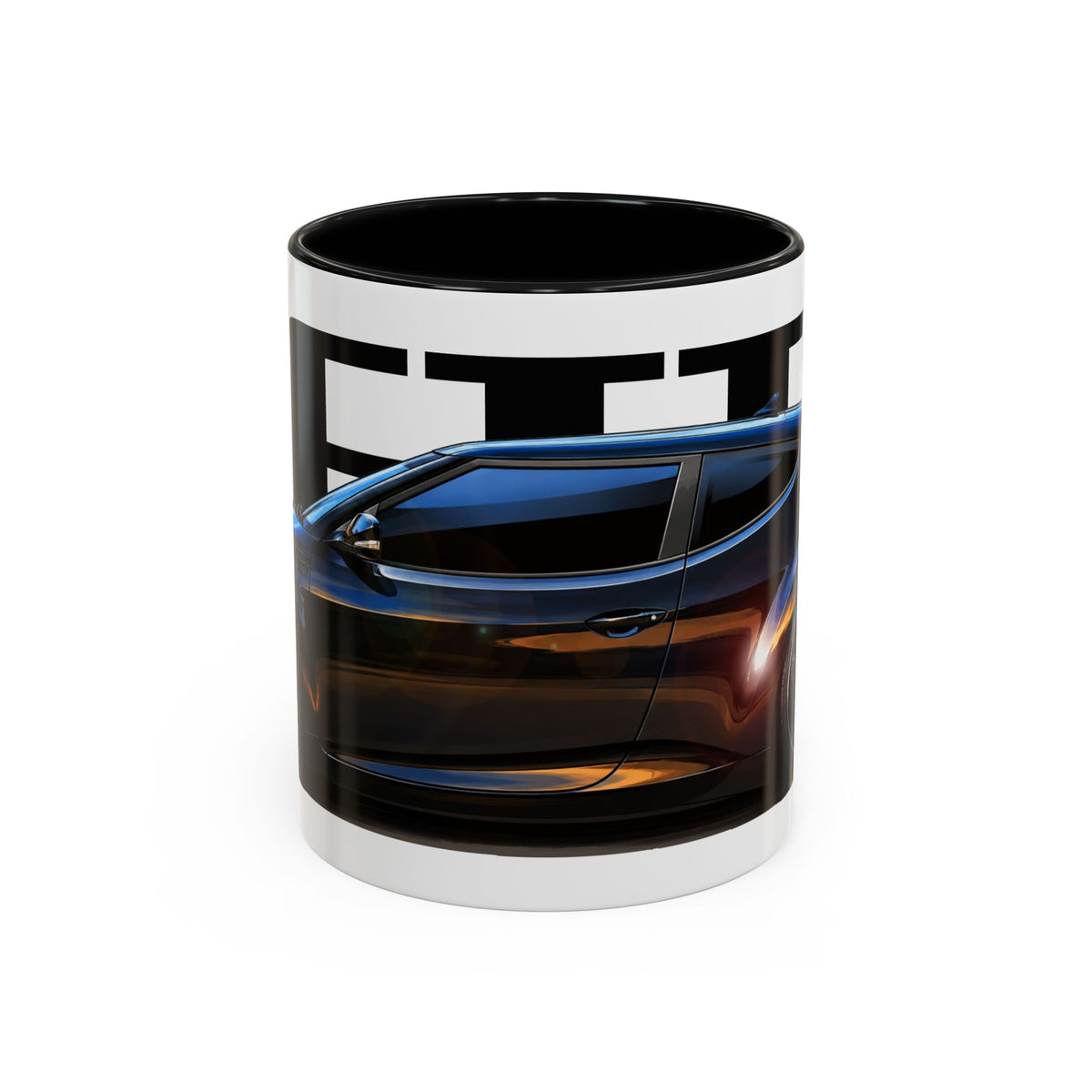 HYUNDAI VELOSTER 2012 Black Betty Collectible Fireball Art Coffee Mug - 2 Sizes