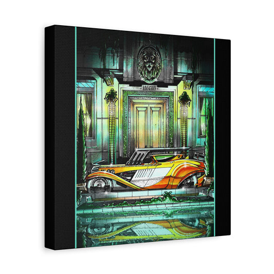 TOP SECRET 2125 Vintage Fireball Concept Art Canvas Wall Print - Multiple Sizes