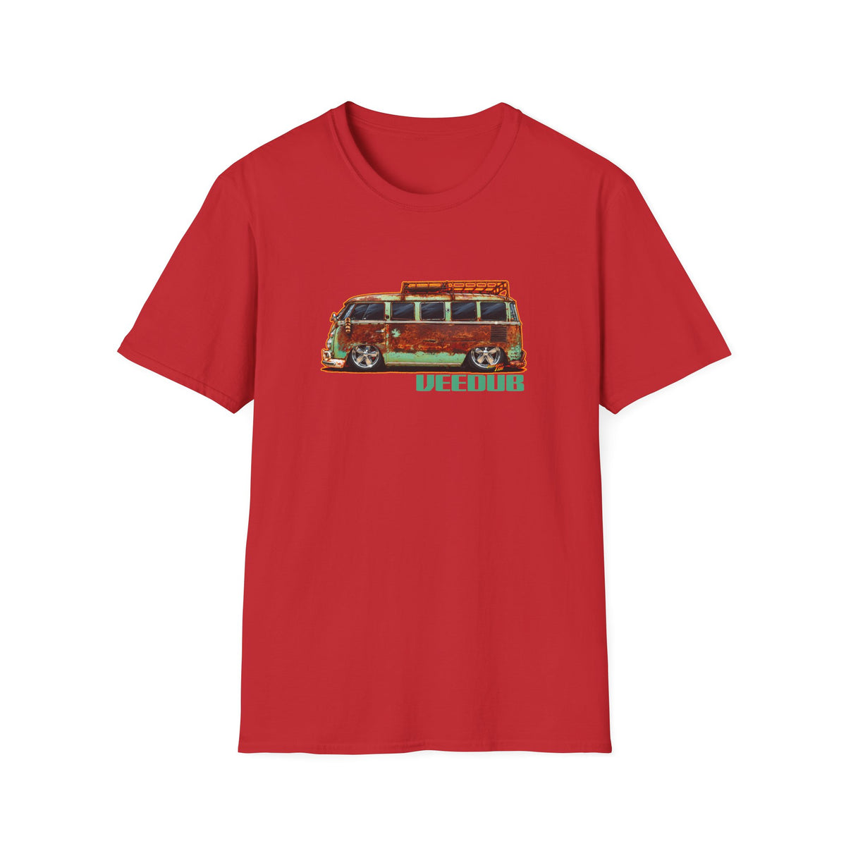 KUSTOM VW VOLKSWAGEN BUS Collectible Fireball Art TeeShirt