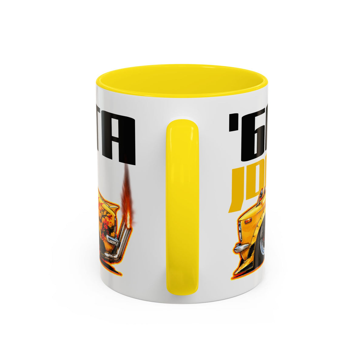 JDM 1966 TOYOTA COROLLA Collectible Fireball Art Coffee Mug - 2 Sizes