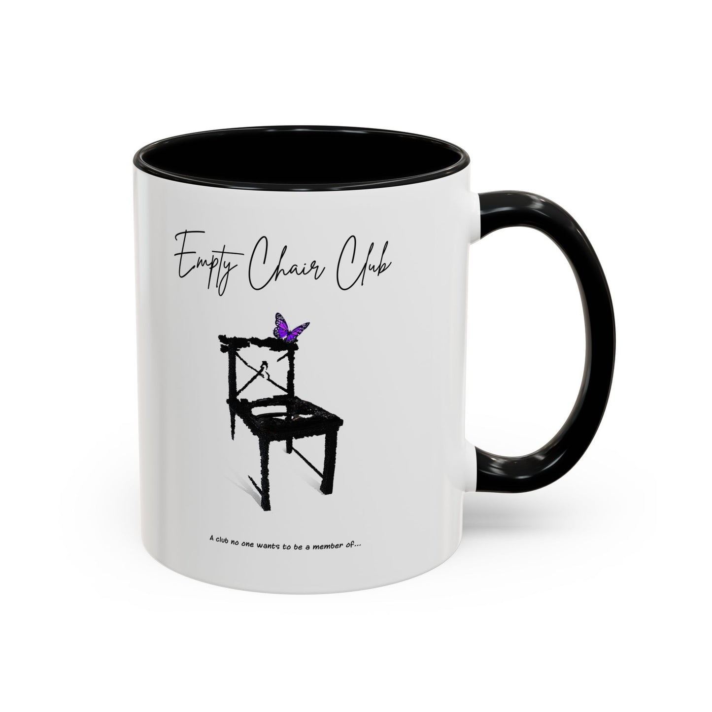EMPTY CHAIR CLUB Accent Coffee Mug 2 Sizes 2 Colors