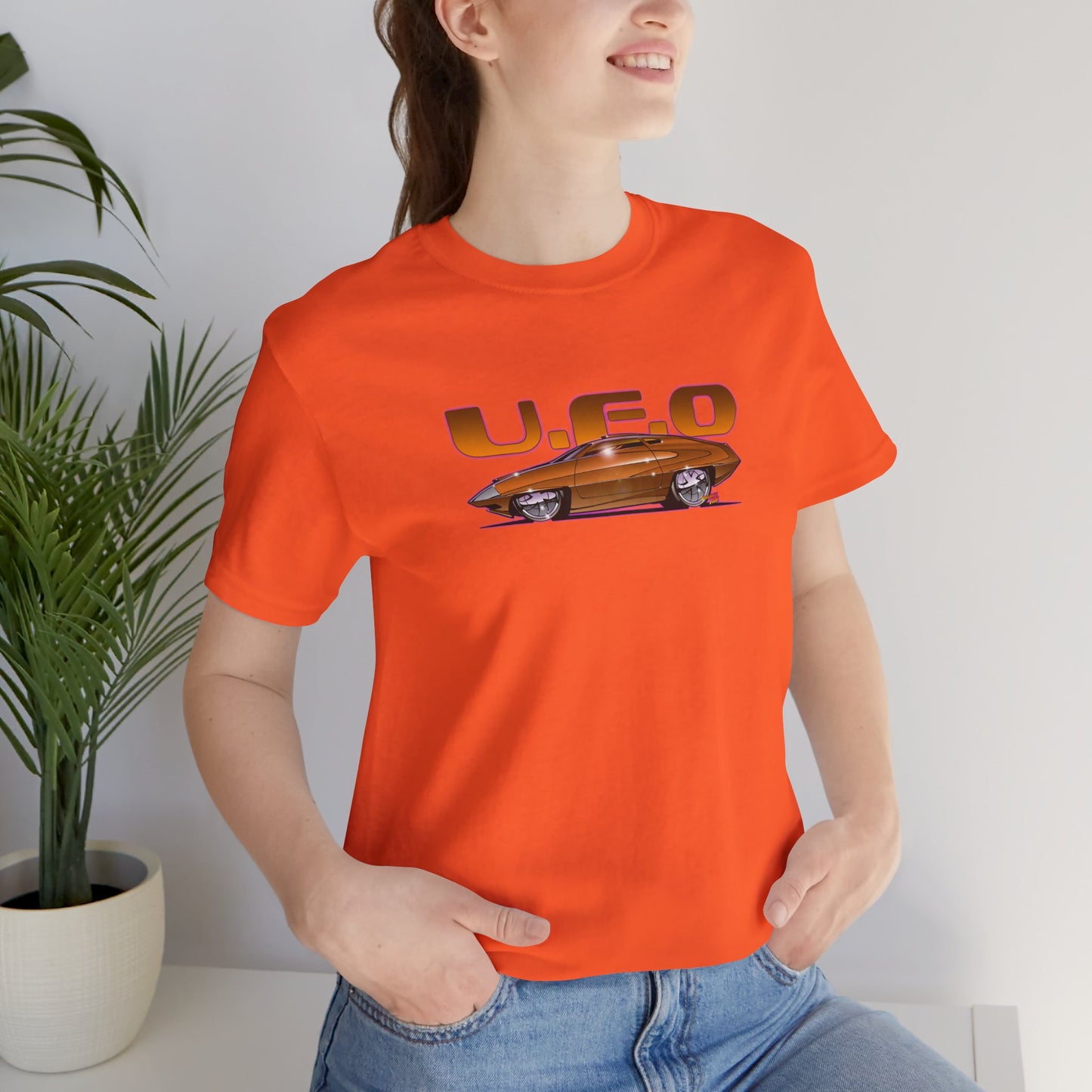 UFO ED STRAKER CAR TV Car Concept Art Short Sleeve Tee 12 Colors