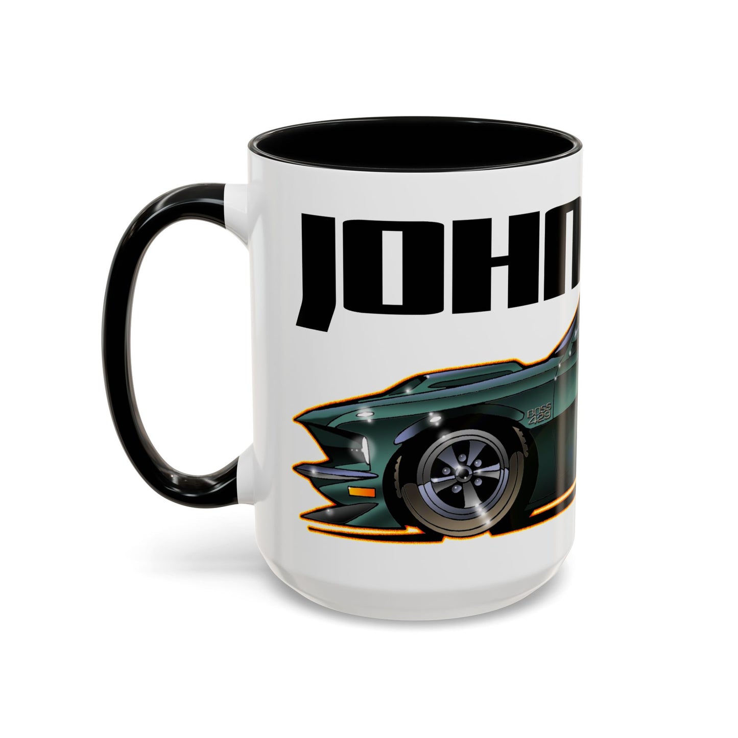 Keanu Reeves John Wick 1969 FORD MUSTANG BOSS 429 Fireball Art Coffee Mug