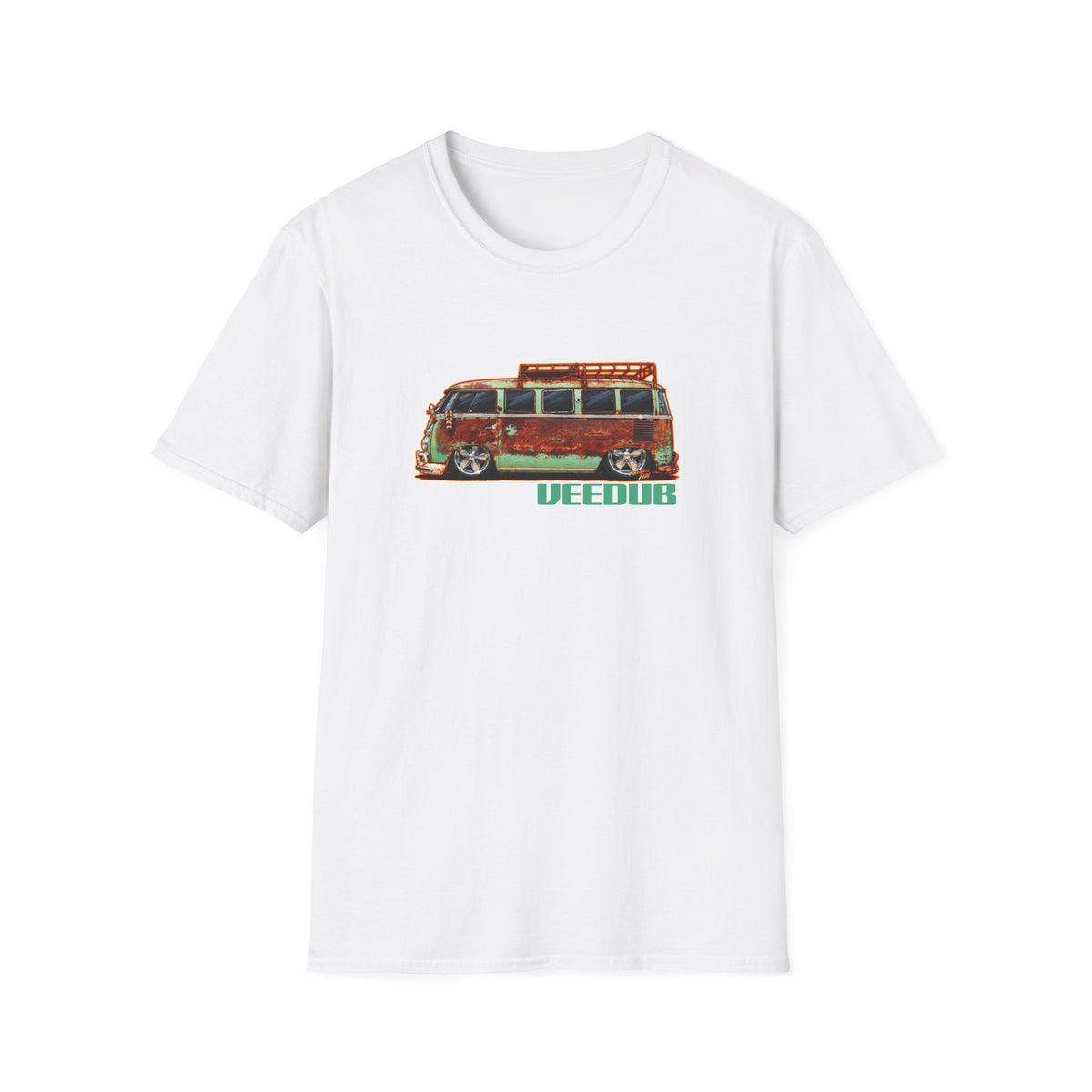 KUSTOM VW VOLKSWAGEN BUS Collectible Fireball Art TeeShirt