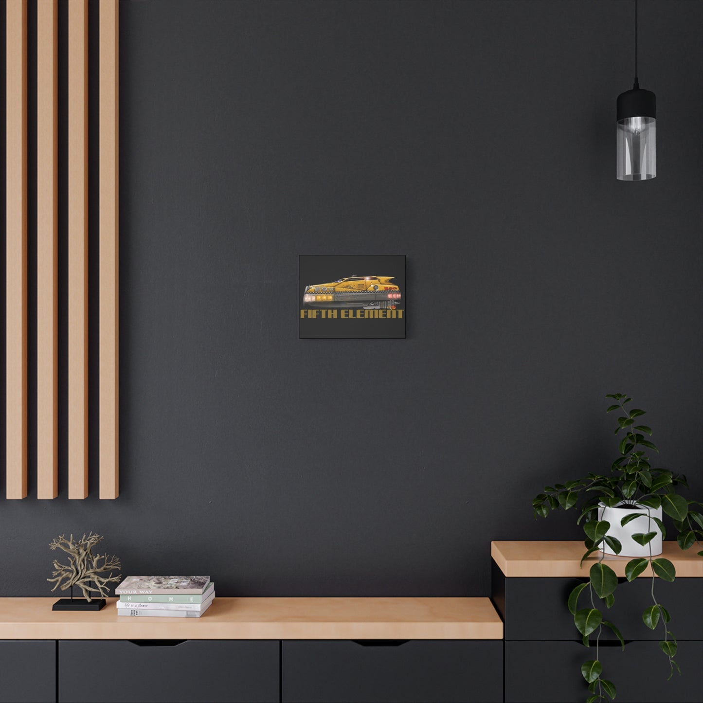 THE FIFTH ELEMENT Flying Taxi Movie Car Canvas Art Wall Print - 11x14