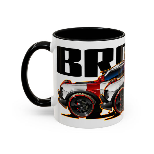 FORD BRONCO AMERICANO CUSTOM Fireball Art Collectible Coffee Mug - 2 Sizes