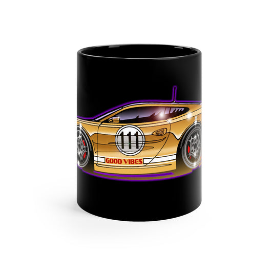 GOOD VIBES Porsche 997 Late Night Playset Sports Car Coffee Mug. 11oz-Mug-Fireball Tim Garage