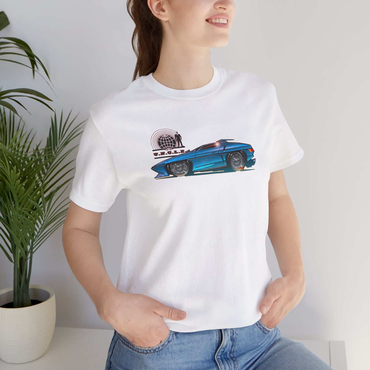 THE MAN FROM UNCLE Piranha TV Car Fireball Jersey Short Sleeve Tee Shirt - Multiple Colors