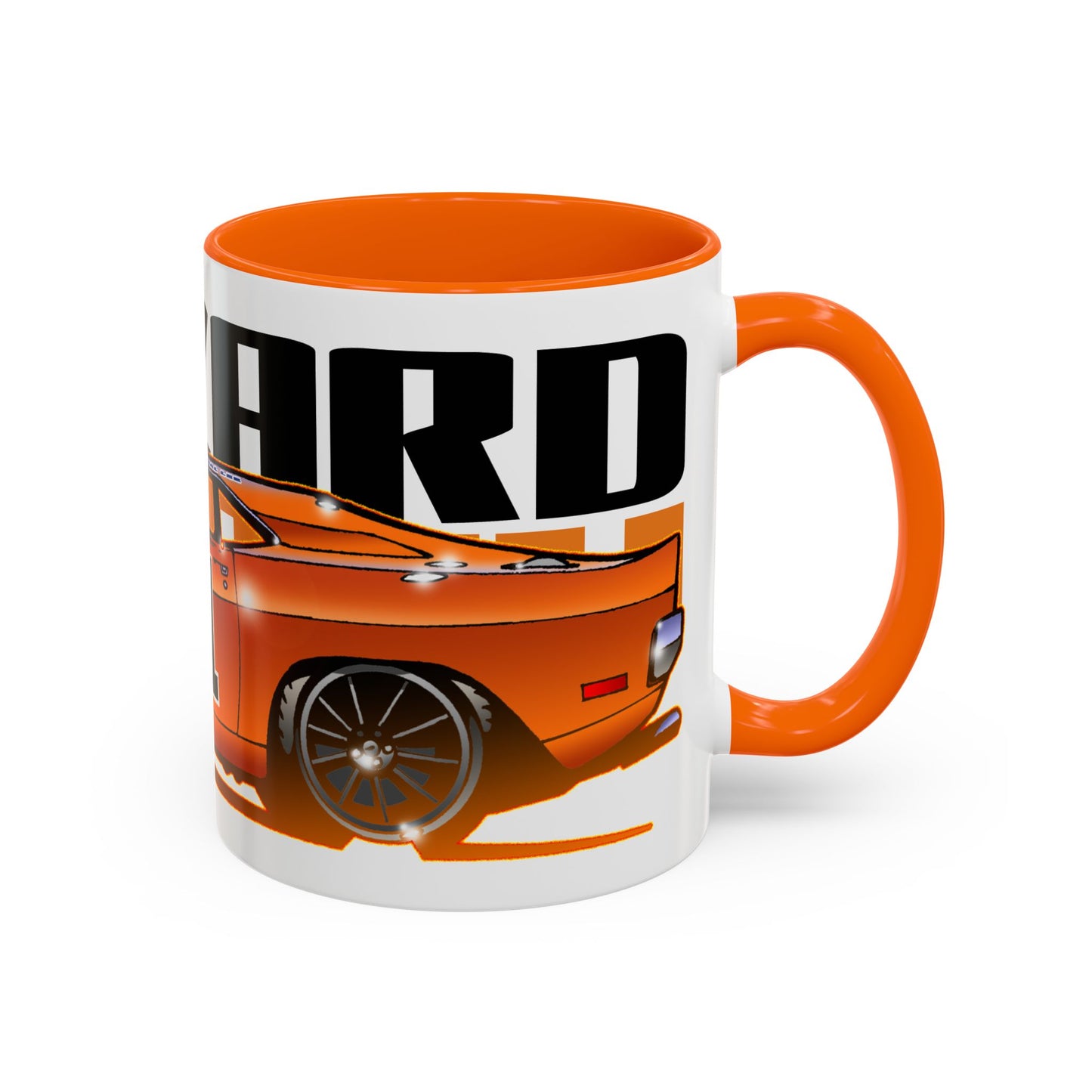 DUKES OF HAZZARD General Lee Dodge Charger Fireball Art Coffee Mug - 2 Sizes