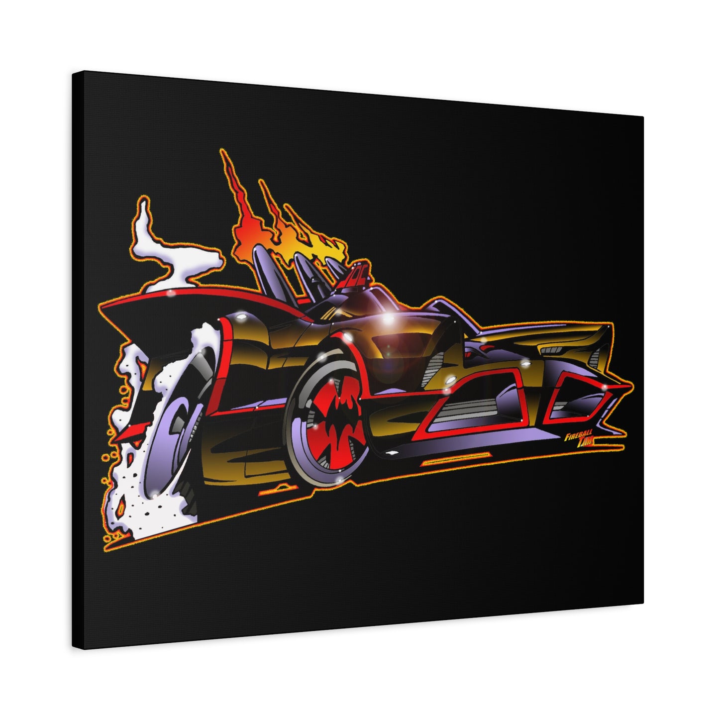 BATMOBILE 1966 BATMAN BAT66 Collectible TV Car Canvas Wall Art