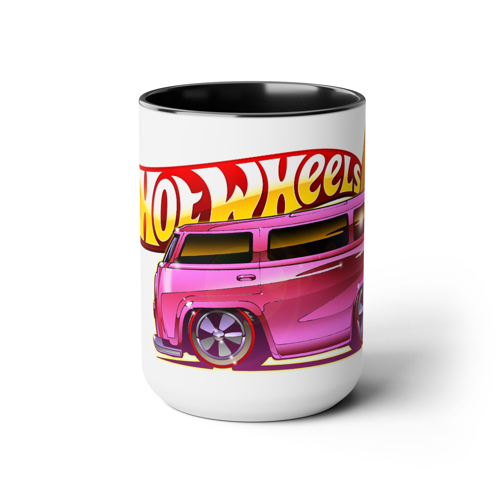 Hot Wheels PINK BEACH BOMB VW Bus Concept Art Coffee Mug 15oz-Mug-Fireball Tim Garage