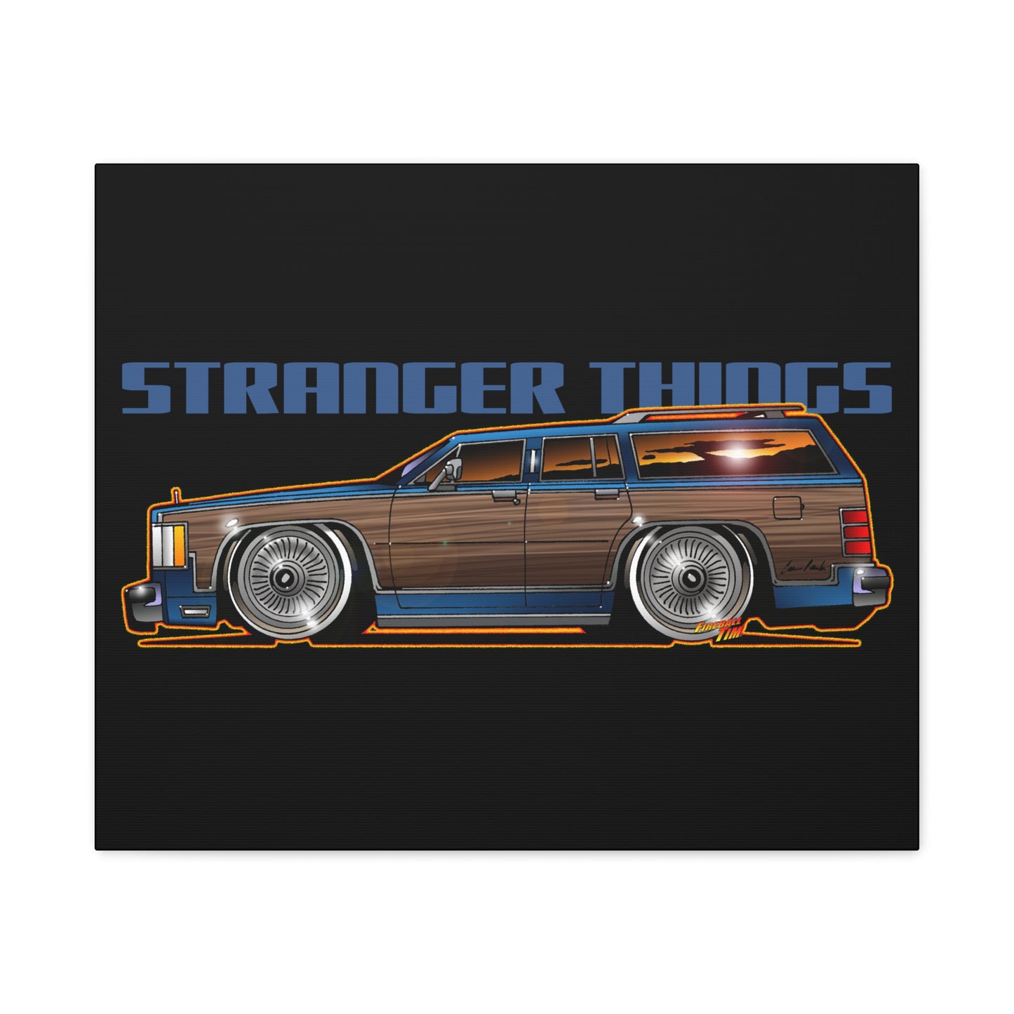 STRANGER THINGS Mercury Colony Park Wagon Collectible Canvas Art Wall Print - Multiple Sizes