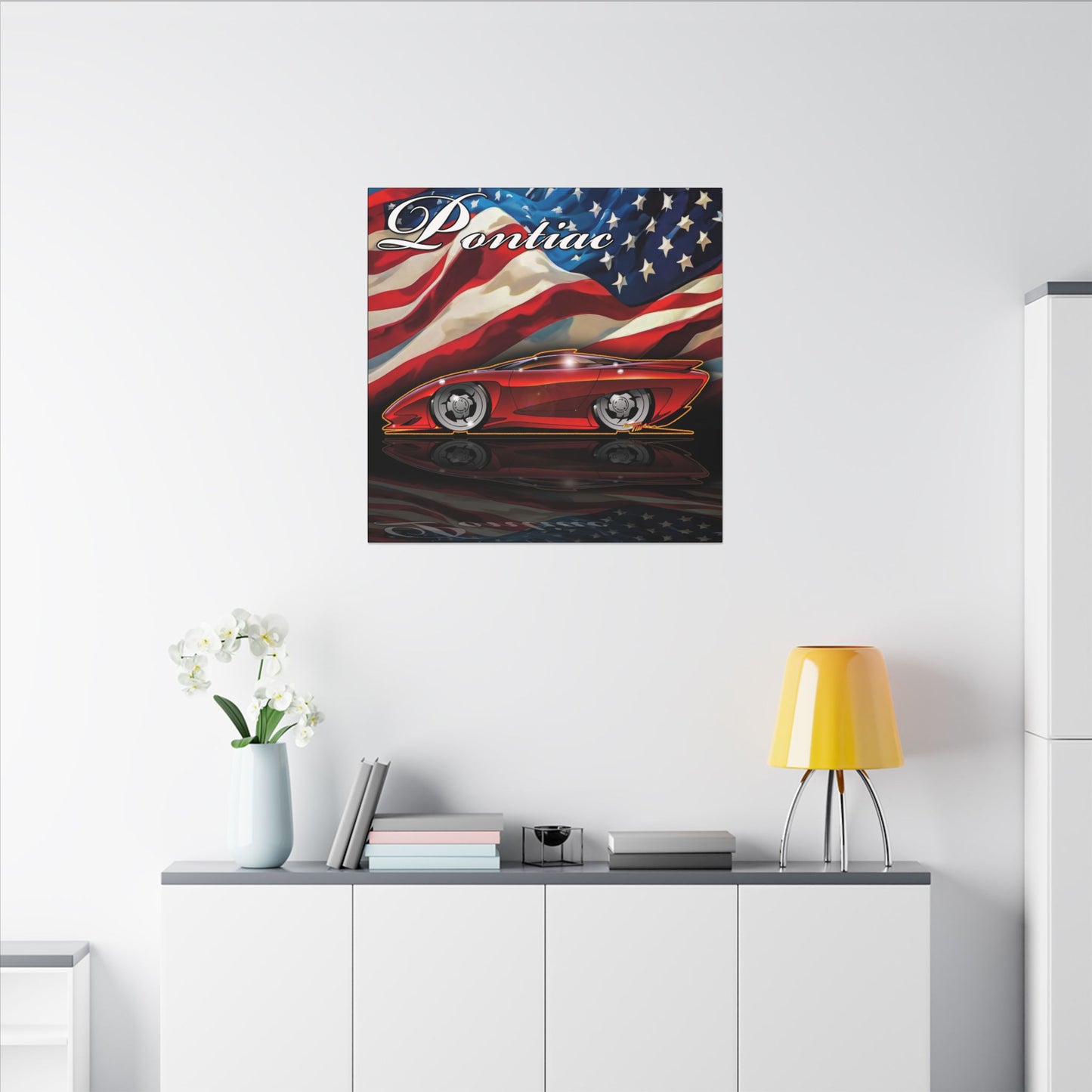 PONTIAC BANSHEE Concept Car Collectible Fireball Art Canvas Print