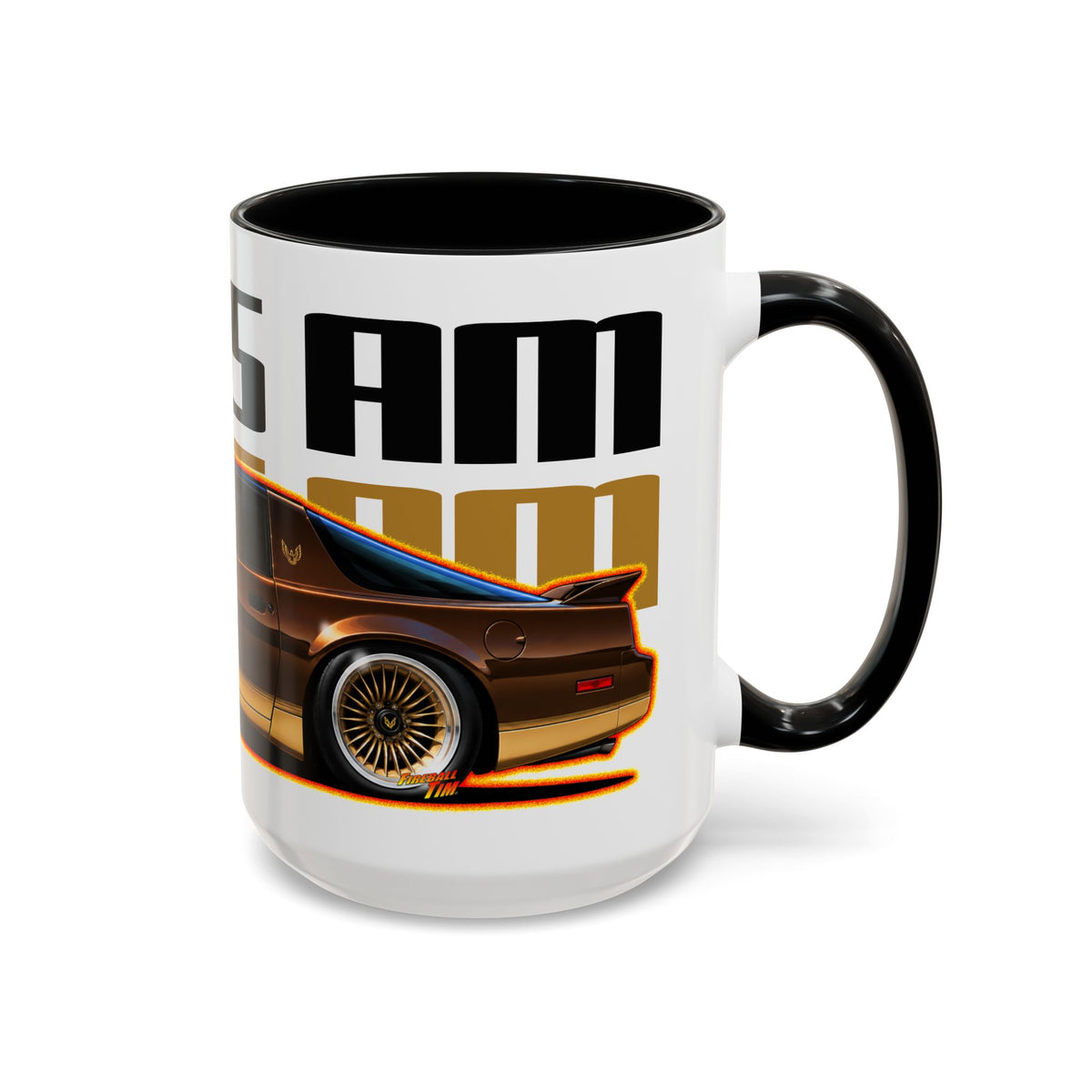 PONTIAC TRANS AM 1984 Collectible Fireball Art Coffee Mug - 2 Sizes