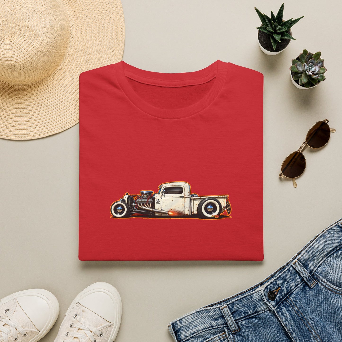 OUTLAW 150 Hot Rod Rat Rod Collectible Fireball Tee Shirt