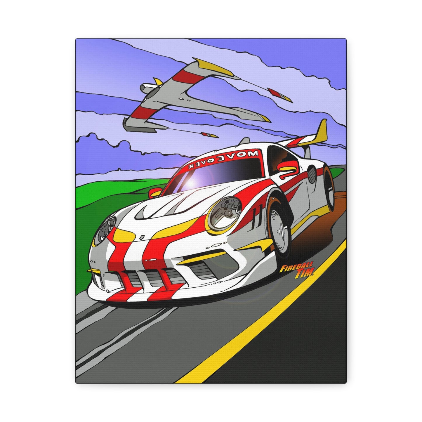CONCEPT 911 Canvas Art, 15oz, Illustration, 911, Car Mug, Car, Cars, Race Car Mug, 11X14