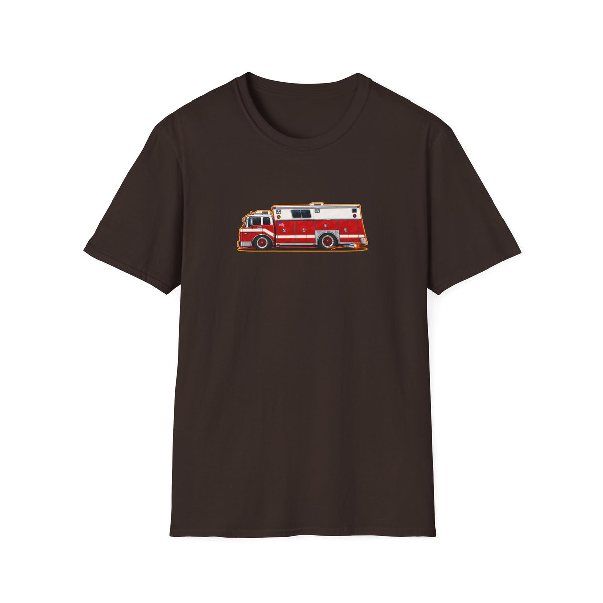 FIRE TRUCK Collectible Fireball Art TeeShirt