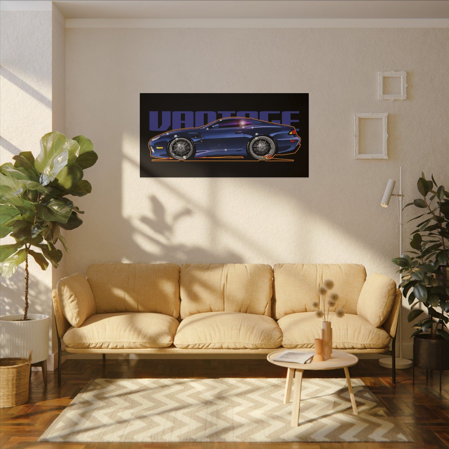 ASTON MARTIN VANTAGE 2001 Fireball Art Canvas Print