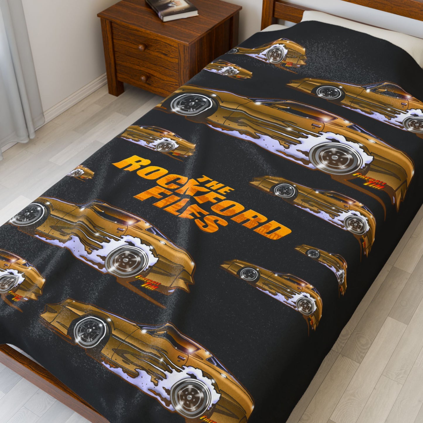 THE ROCKFORD FILES 1974 Pontiac Firebird Cozy Fleece Blanket - 3 Sizes