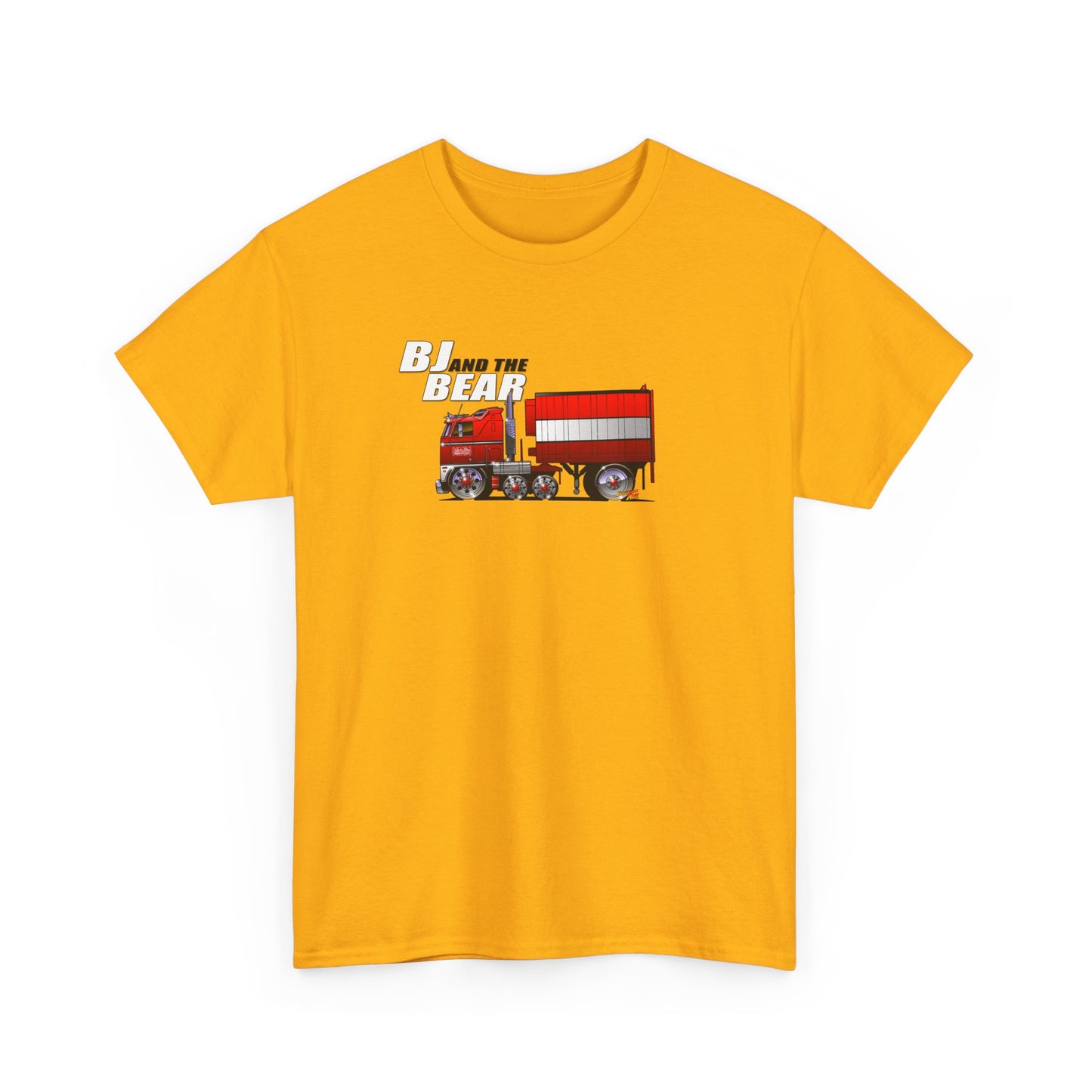 BJ AND THE BEAR Semi Truck Fireball Art Tee Shirt - Multiples