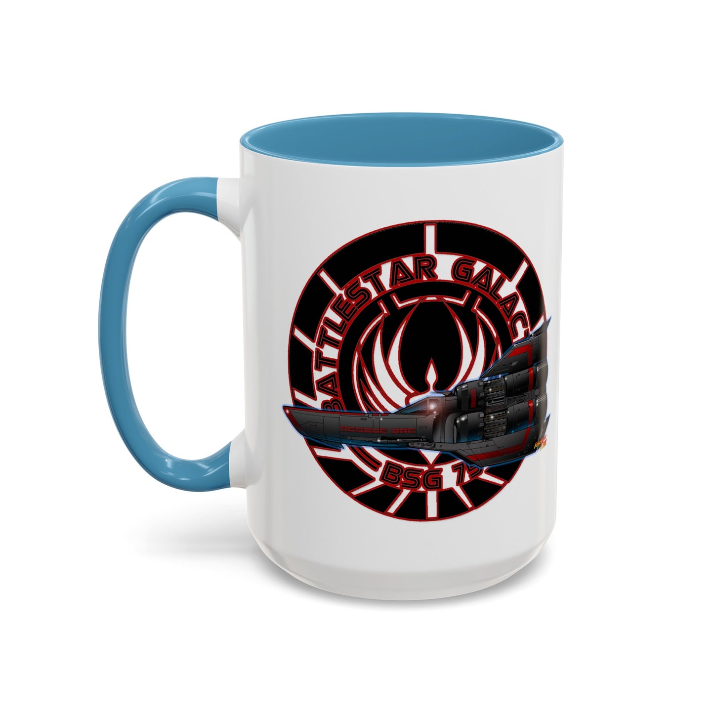 BATTLESTAR GALACTICA Viper Concept Art Crest Coffee Mug 11 and 15oz