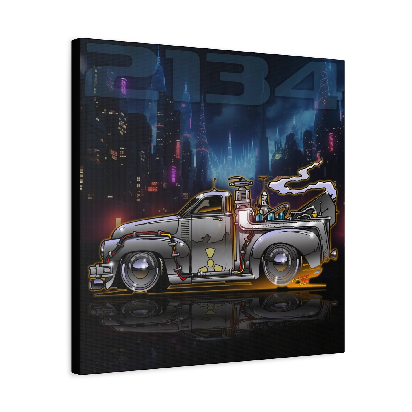 BACK THE THE FUTURE Chevy 3100 Pickup Time Machine Canvas Art Wall Print - 2 Sizes