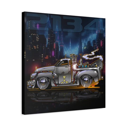 BACK THE THE FUTURE Chevy 3100 Pickup Time Machine Canvas Art Wall Print - 2 Sizes