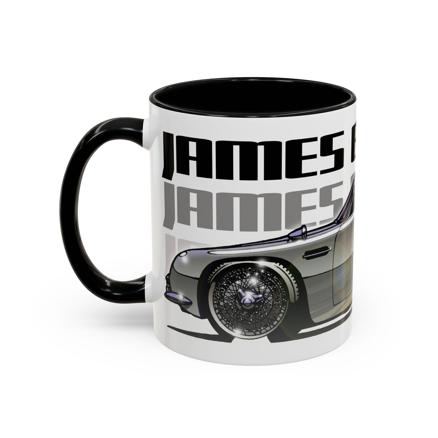 JAMES BOND ASTON MARTIN DB5 007 Collectible Fireball Art Coffee Mug - 2 Sizes