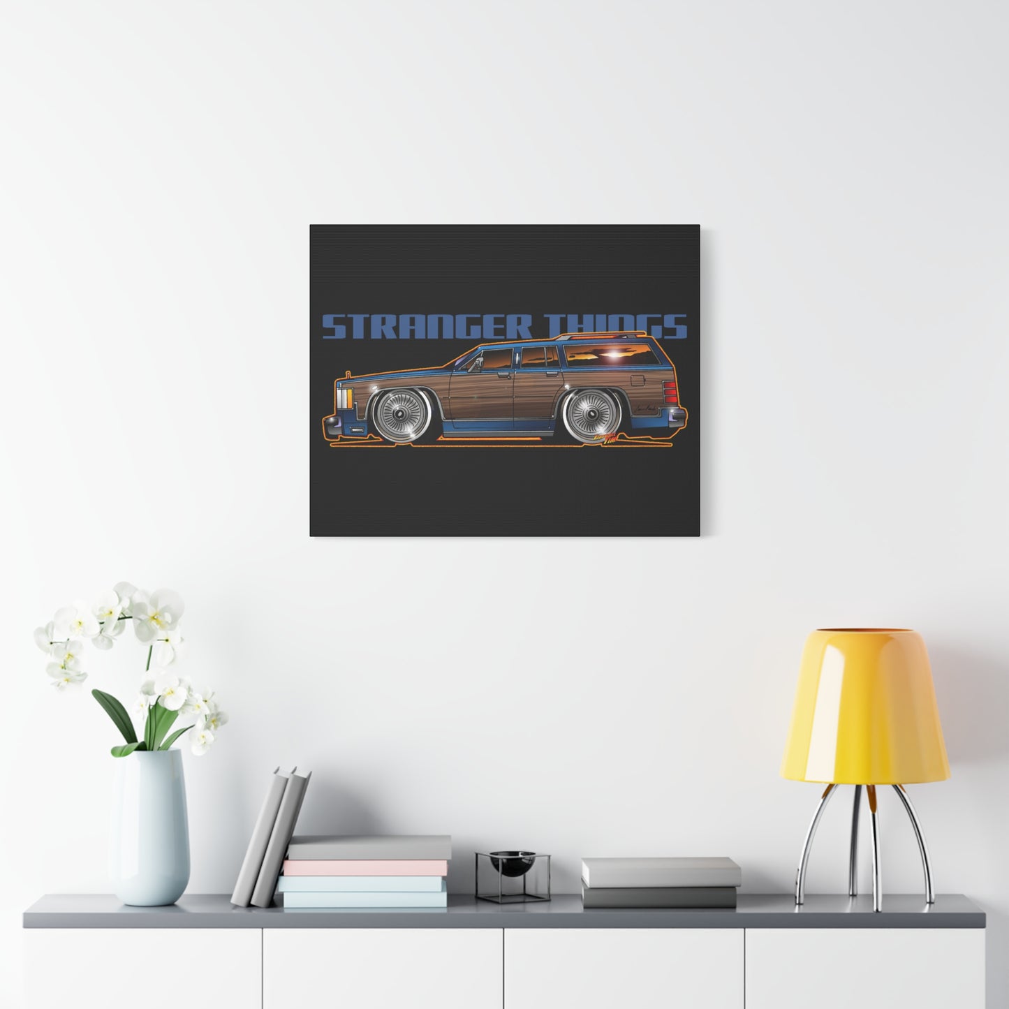 STRANGER THINGS Mercury Colony Park Wagon Collectible Canvas Art Wall Print - Multiple Sizes