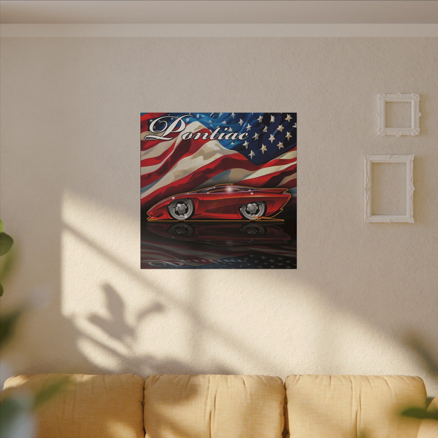 PONTIAC BANSHEE Concept Car Collectible Fireball Art Canvas Print