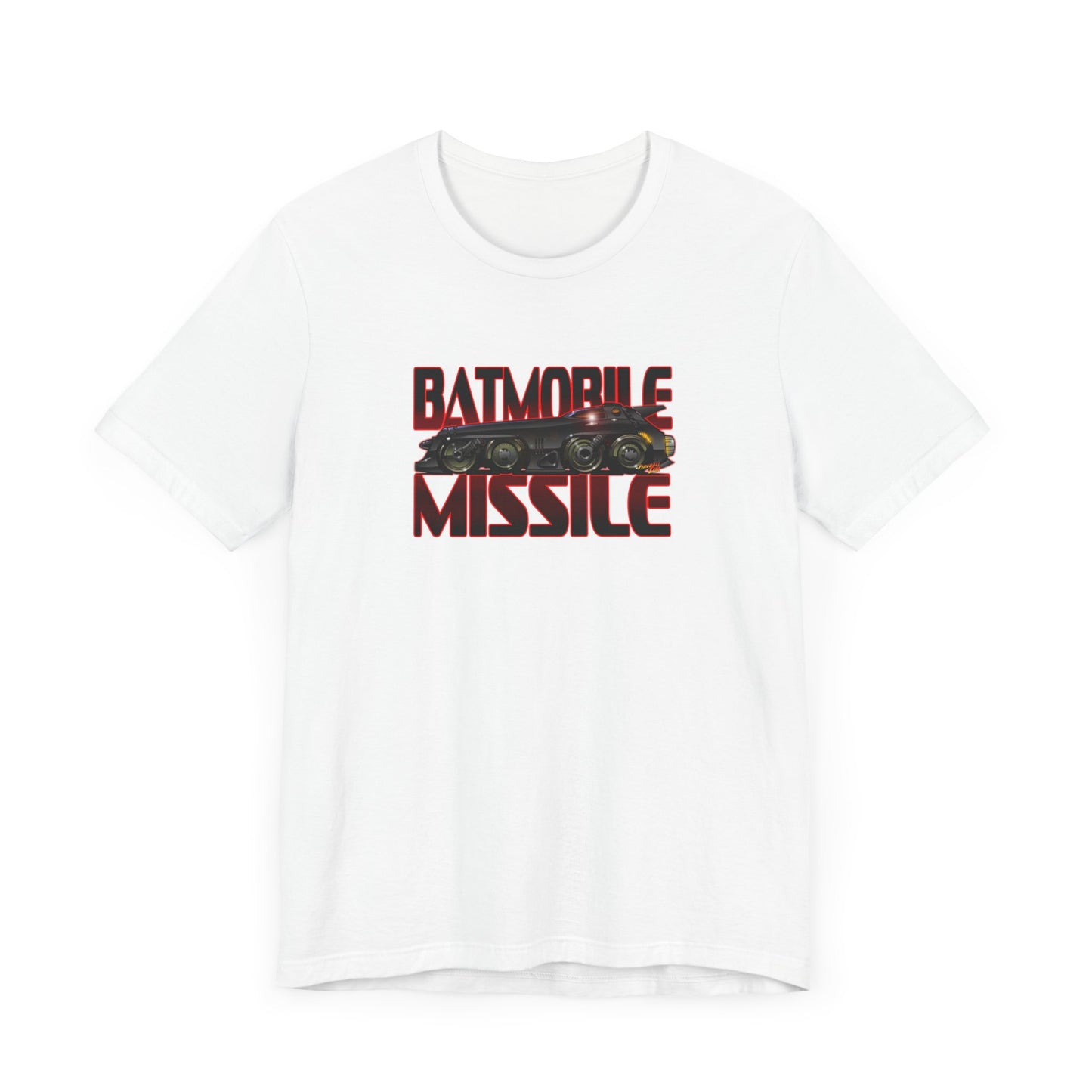 BATMAN RETURNS BATMISSILE Batmobile Concept Art Short Sleeve Tee 12 Colors