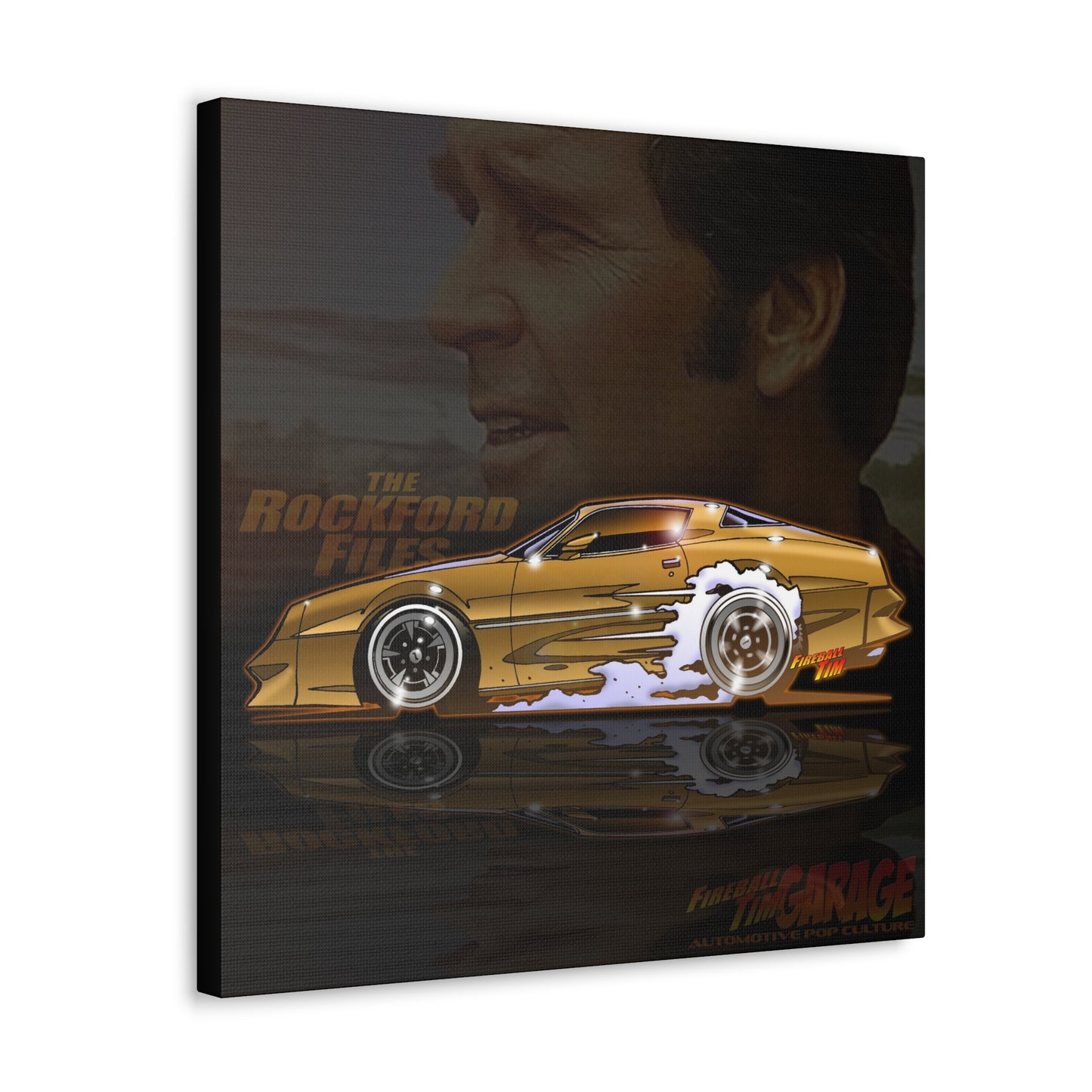 ROCKFORD FILES 1978 Pontiac Firebird Trans Am Concept Art Canvas MASTERPRINT 3 Sizes