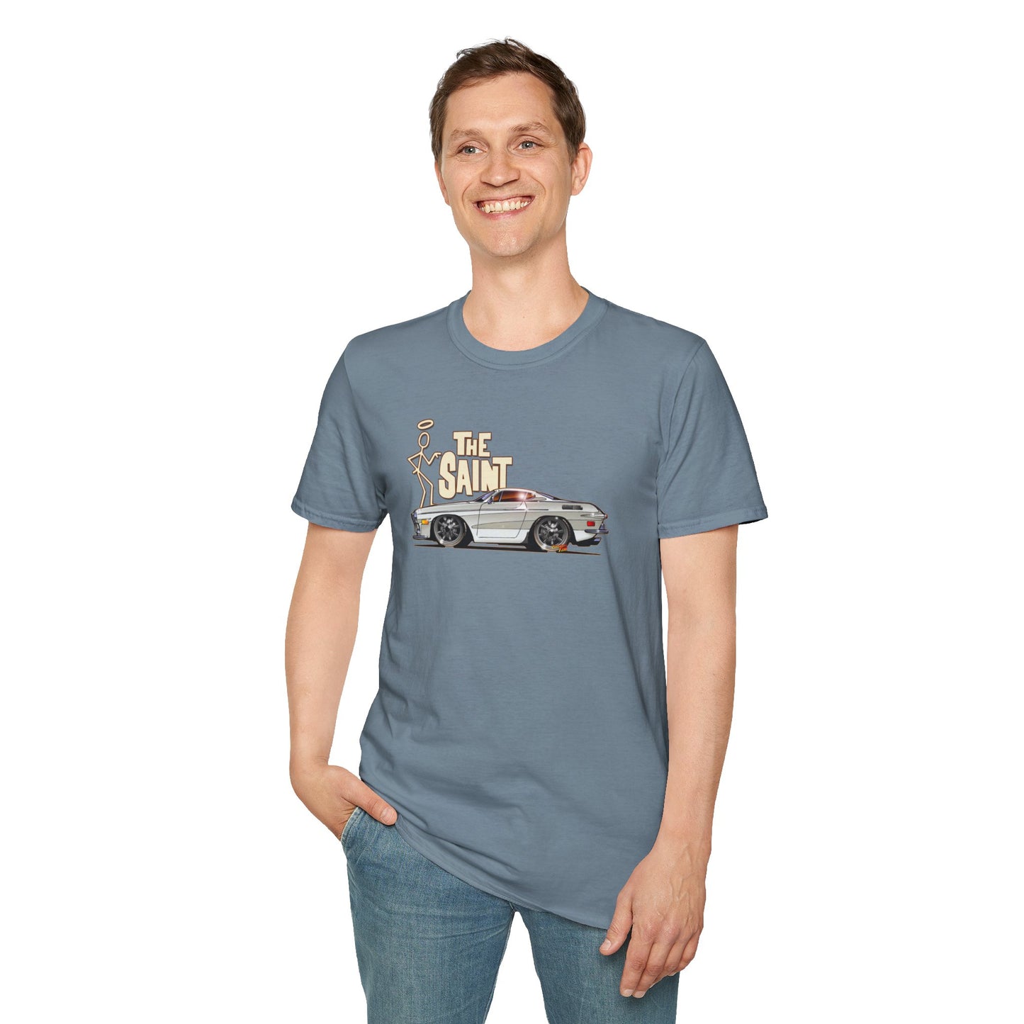 THE SAINT 1967 VOLVO 1800 S ST1 Concept Art Unisex Softstyle T-Shirt 13 Colors