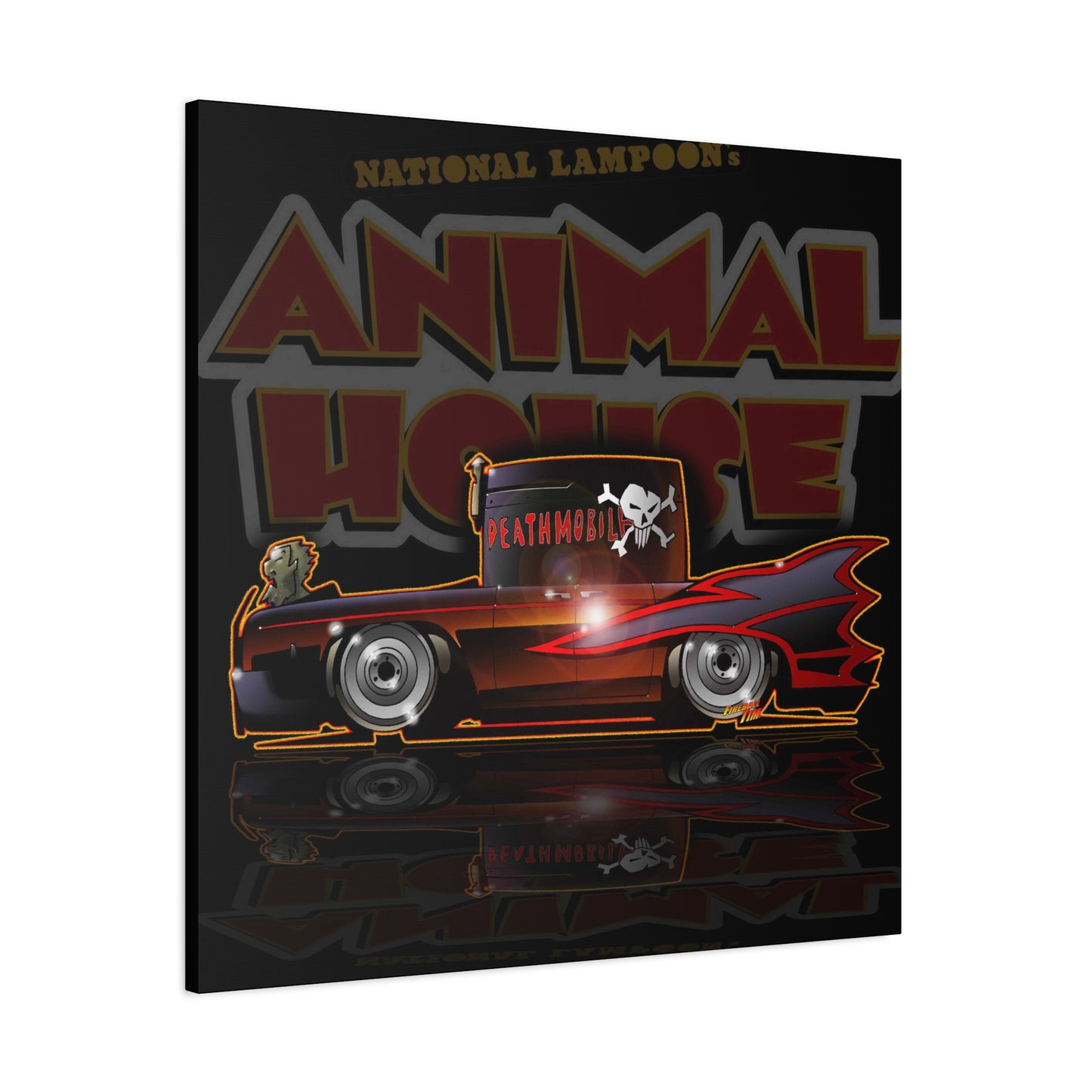 ANIMAL HOUSE DEATHMOBILE Fireball Art Canvas Wall Print