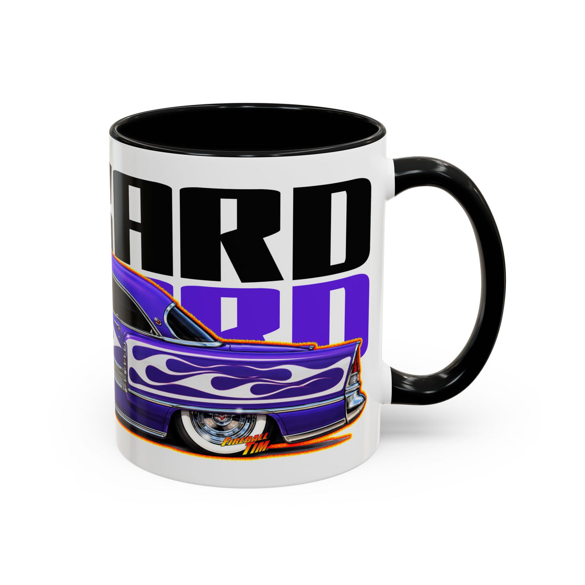 PACKARD 1955 Kustom Four Hundred Collectible Fireball Art Coffee Mug - 2 Sizes