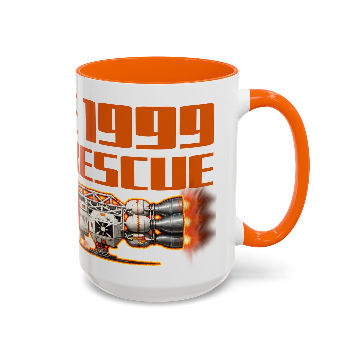 SPACE 1999 EAGLE RESCUE Spaceship Collectible Fireball Art Coffee Mug - 2 Sizes