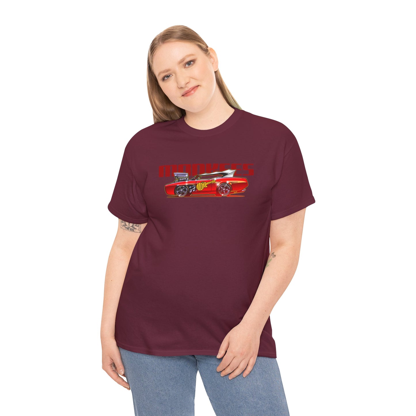 THE MONKEES Monkeemobile Cotton Tee Shirt - 12 Colors