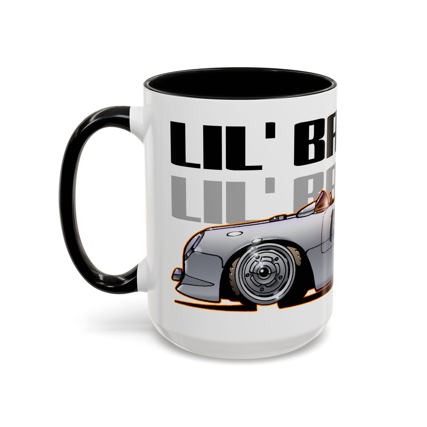 JAMES DEAN PORSCHE 550 Spyder Lil' Bastard Fireball Art Coffee Mug - 2 Sizes