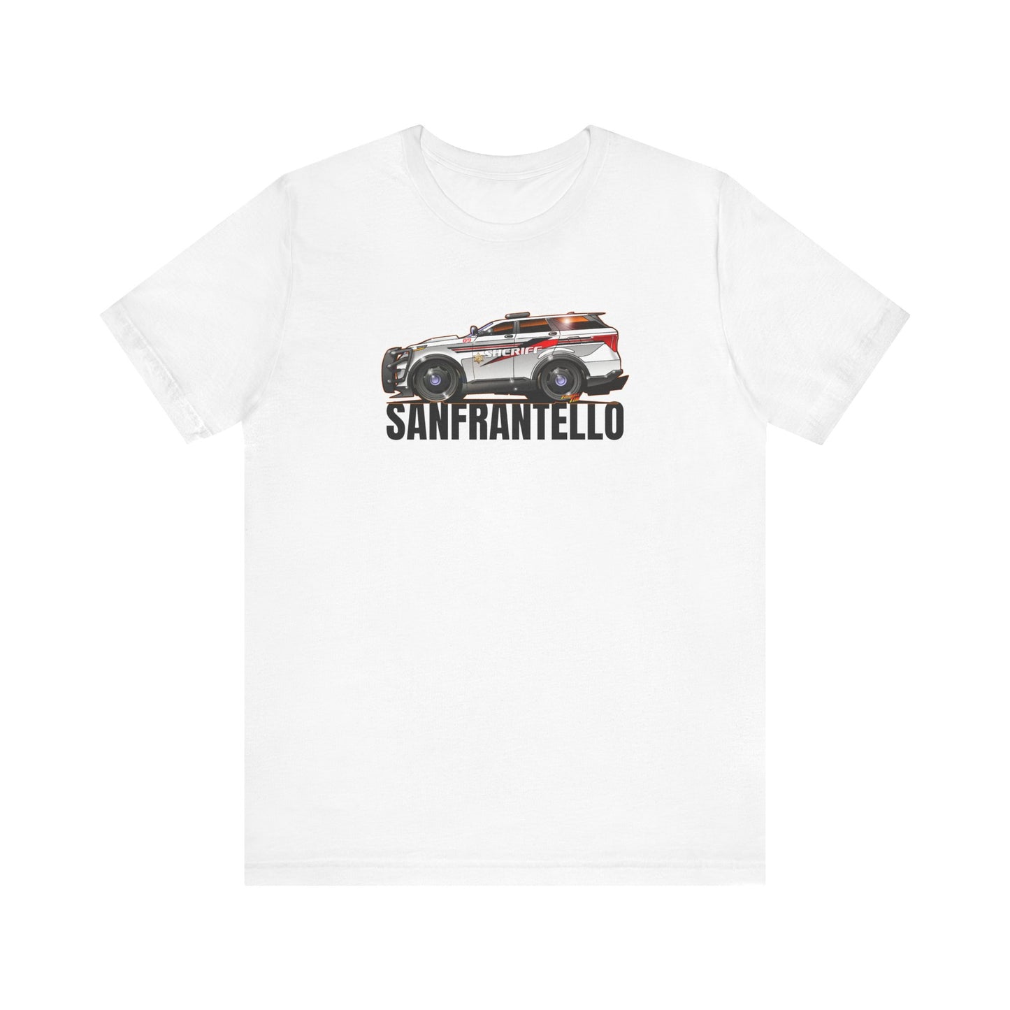 FORD EXPLORER POLICE CRUISER Sanfrantello 09 Tribute Concept Art Short Sleeve Tee 12 Colors