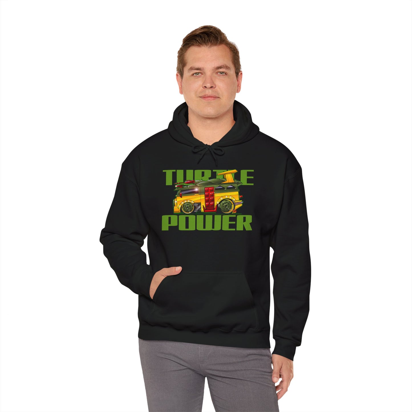 TEENAGE MUTANT NINJA TURTLE VAN Turtle Power Hooded Sweatshirt - 3 Colors