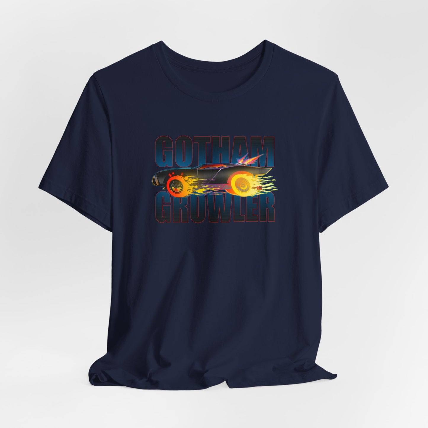 BATMOBILE 2021 Robert Pattinson GOTHAM GROWLER Concept Art Short Sleeve Tee