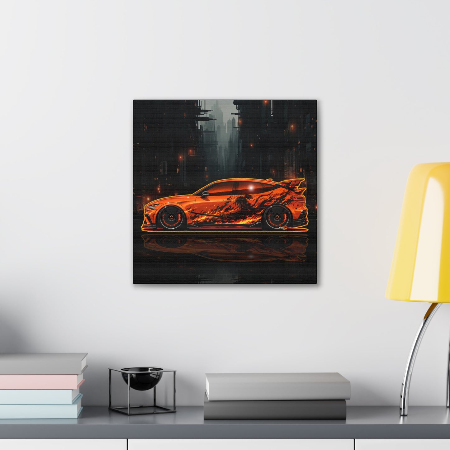 GENESIS MAGMA 2027 Custom Collectible Fireball Art Canvas Stretched Print
