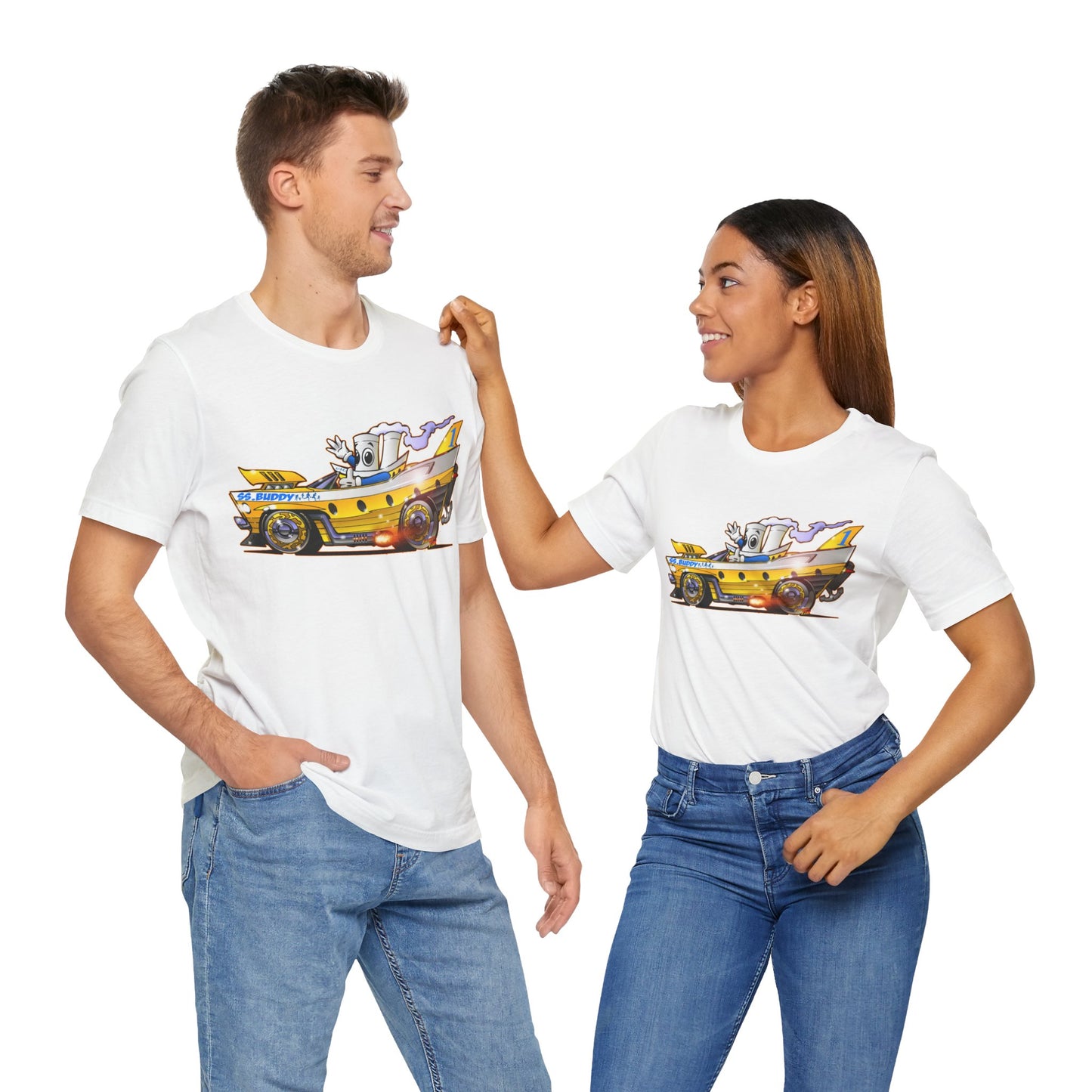 BUDDY CRUISE BUDDYMOBILE Custom Car Art Short Sleeve Tee in 17 Colors