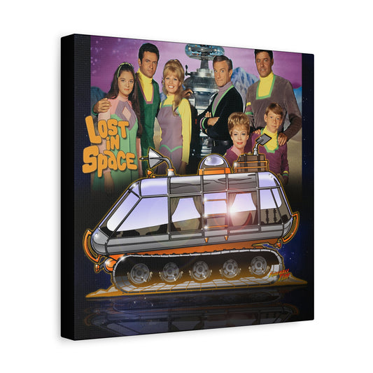 LOST in SPACE Classic TV Chariot Canva Art Wall Print