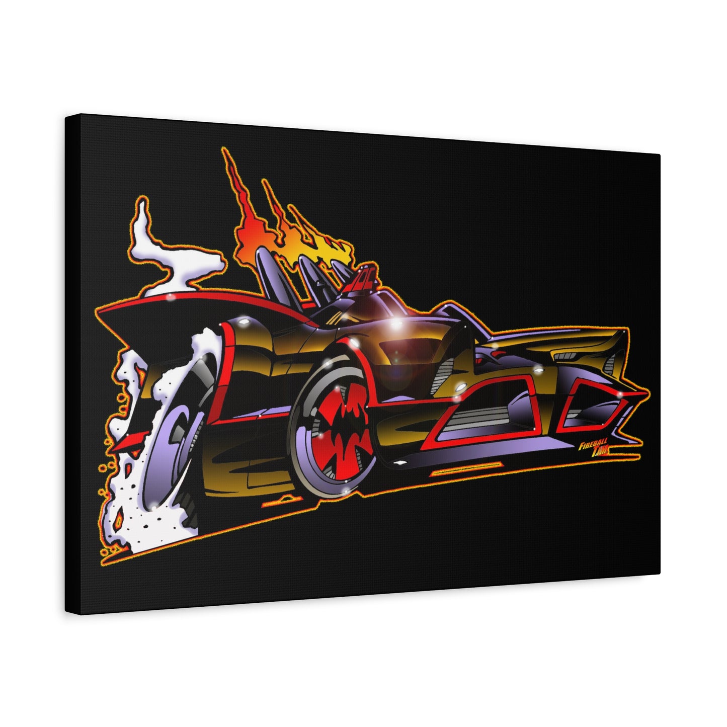 BATMOBILE 1966 BATMAN BAT66 Collectible TV Car Canvas Wall Art